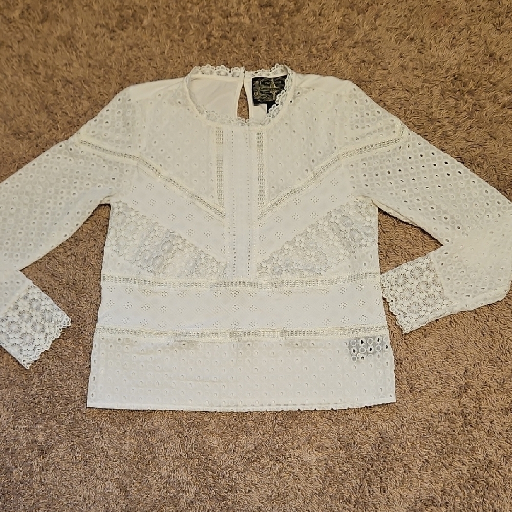 Anthropologie x James Coviello Burnham Lace Top - Picture 3 of 13